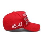 Trump was Right About Everything Hat Trump MAGA Hats Donald Trump 2024 45-47 with USA Flag Baseball Cap (US, Alpha, One Size, White Text with Red)