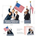 Donald Trump Collectibles Statue.Trump Gifts for Trump Supporters and Patriotic Americans.Donald Trump 2024 Bobblehead for Proud Patriots The Trumpinator.Make America Great Again slogan Figurines.