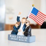 Donald Trump Collectibles Statue.Trump Gifts for Trump Supporters and Patriotic Americans.Donald Trump 2024 Bobblehead for Proud Patriots The Trumpinator.Make America Great Again slogan Figurines.