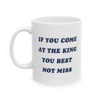CosyWave Trump Shot Mug Merchandise White Elephant Gifts Coffee 2024 Assassination Shooting Ear Fight Fist (Shot Blue)