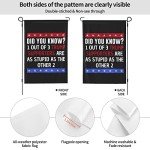12x18 Anti Trump Garden Flag Double Sided Trump Supporters Are Stupid Yard Flag Fuck Trump Impeach Trump House Flag Without Flag Stand