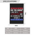 12x18 Anti Trump Garden Flag Double Sided Trump Supporters Are Stupid Yard Flag Fuck Trump Impeach Trump House Flag Without Flag Stand