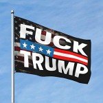 Fuck Trump Flag 4X6 Feet - Vivid Color and Fade Proof - Outdoor Flag Garden Flag with Grommets