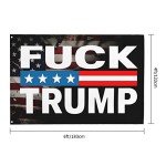 Fuck Trump Flag 4X6 Feet - Vivid Color and Fade Proof - Outdoor Flag Garden Flag with Grommets
