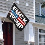 Fuck Trump Flag 4X6 Feet - Vivid Color and Fade Proof - Outdoor Flag Garden Flag with Grommets