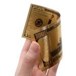 2 Pieces Trump Dollar Bills 24kt Gold Plated President Trump Banknote Uncirculated 47th Commemorative Bank Note for Collectors Historic Collectible Trump Merchandise (2 Pieces Gold-Fight-1000)