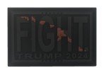 Subdued Fight Trump Assassination Attempt Butler PA 2024 PVC Patch 3x2 Hook and Loop