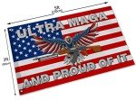 Proud of Ultra Maga U.S. Patriotic 3X5 Ft Flags, Support Trump Anti Joe Bidn Banner Flag Sign for Indoor Outdoor Decoration