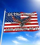 Proud of Ultra Maga U.S. Patriotic 3X5 Ft Flags, Support Trump Anti Joe Bidn Banner Flag Sign for Indoor Outdoor Decoration