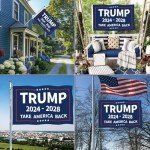 Trump Won Flag 3 Ply Super Tough Double Sided 3x5 Outdoor Flags, Long Lasting, Fade Resistant 300D Polyester Pongee Flag Banner for Outside with 2 Brass Grommets 4 Rows Stitched