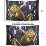 ZKflager Double Sided Trump Flag Republican 3x5 Ft Political Trump Lion Flag Banner Outdoor Indoor College Dorm Room Guys Man Cave Frat Bedroom
