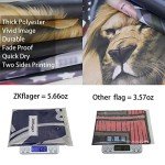 ZKflager Double Sided Trump Flag Republican 3x5 Ft Political Trump Lion Flag Banner Outdoor Indoor College Dorm Room Guys Man Cave Frat Bedroom