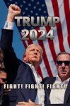 WENWELL Trump 2024 Fight Garden Flag,Donald Trump Shooting Makes Me Stronger Burlap Yard Sign,Save America Again House Flag,Trump 45 47 President Banners for Outdoor 12 x 18 Inch Double Sided