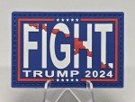Fight Trump Assassination Attempt Butler PA 2024 PVC Patch 3x2 Hook and Loop