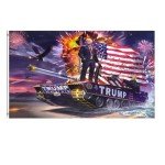 Trump Flag 3x5 Outdoor 2024, Donald Trump Garden Tank Flags Banner Indoor Outdoor for American President (2 Brass Grommets)…