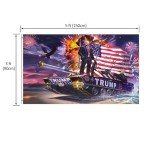 Trump Flag 3x5 Outdoor 2024, Donald Trump Garden Tank Flags Banner Indoor Outdoor for American President (2 Brass Grommets)…