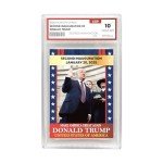 Trump Trading Card - 2025 Inauguration - Gem 10 Graded - Trump Collectible Card - Trump Gifts - Trump 2025 - Make America Great Again