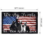 Trump Flag We The People Flag Trump Battle Flag 3X5FT (90X150CM) People's Flag Retro Decorative Flag Brass Collar Suitable for Indoor and Outdoor Decorative Flags