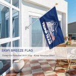 Trump Flag Train Donald Trump Flags Support for President Banner All Aboard The Trump Train 3 x 5 Feet with Two Brass Grommets