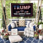 Trump 45th 47th President Flag 2025 Flag Double Sided Heavy Duty Outdoor for Garden Yard Bedroom Car Outdoor Decor with 2 Brass Grommets