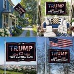 Trump 45th 47th President Flag 2025 Flag Double Sided Heavy Duty Outdoor for Garden Yard Bedroom Car Outdoor Decor with 2 Brass Grommets