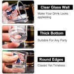 RWSEFK Shot Glass 1.75 oz - Survived Assassination & Fist Pump Design - Perfect for Political Fans, 2024 Collectible, and Patriotic Celebrations - Made of Durable Glass
