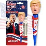 OUR FRIENDLY FOREST 45-47 Talking Donald Pen - Easter Basket Stuffers, Gag Gifts - Authentic President Voice Recordings - Patriotic Desktop Memorabilia, Republican Present for Fathers