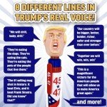 OUR FRIENDLY FOREST 45-47 Talking Donald Pen - Easter Basket Stuffers, Gag Gifts - Authentic President Voice Recordings - Patriotic Desktop Memorabilia, Republican Present for Fathers