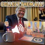 OUR FRIENDLY FOREST 45-47 Talking Donald Pen - Easter Basket Stuffers, Gag Gifts - Authentic President Voice Recordings - Patriotic Desktop Memorabilia, Republican Present for Fathers