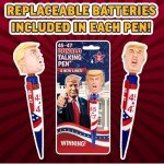 OUR FRIENDLY FOREST 45-47 Talking Donald Pen - Easter Basket Stuffers, Gag Gifts - Authentic President Voice Recordings - Patriotic Desktop Memorabilia, Republican Present for Fathers