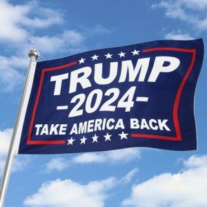 Trump 2024 Flag 3x5 Take America Back, Donald Trump Flags, Outdoor Banner Heavy Duty Lightweight Trump Flags, Durable Canvas Header and 2 Brass Grommets for Indoor Outdoor