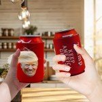 Trump Merchandise Trump Cup Sleeves with Trump Hair for Cans Can Cooler Funny Beer Can Trump Mugshot Funny Trump Gifts (1)