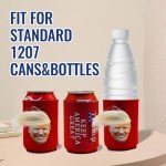 Trump Merchandise Trump Cup Sleeves with Trump Hair for Cans Can Cooler Funny Beer Can Trump Mugshot Funny Trump Gifts (1)