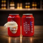 Trump Merchandise Trump Cup Sleeves with Trump Hair for Cans Can Cooler Funny Beer Can Trump Mugshot Funny Trump Gifts (1)