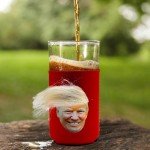 Trump Merchandise Trump Cup Sleeves with Trump Hair for Cans Can Cooler Funny Beer Can Trump Mugshot Funny Trump Gifts (1)