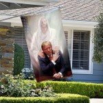 2but DONALD TRUMP PRAYING WITH JESUS flag Trump Shooting Fight flags 2024 outdoor indoor 3x5ft banner (Multicolor)