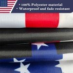 Double Sided Black Trump 2024 Flag 4x6 Made in USA Outdoor Heavy Duty 3 Ply Polyester Trump Take America Back Flag with White Starting Tape and 2 Brass Grommets