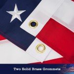 American Flag 3 x 5 ft, American Flags for Outside, Heavy Duty 250D Nylon US Flag with Embroidered Stars, Sewn Stripes, Brass Grommerts - All Weather Proof for Outdoor Use