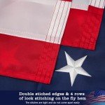 American Flag 3 x 5 ft, American Flags for Outside, Heavy Duty 250D Nylon US Flag with Embroidered Stars, Sewn Stripes, Brass Grommerts - All Weather Proof for Outdoor Use