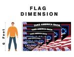 Trump Won USA 45 47th President Take America Back Flag 4x6Ft Supporting Trump Patriotic MAGA Banner Indoor Outdoor With 2 Grommets(Style 012, 4x6FT)