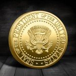 2025 Donald J. Trump Commemorative Coin – Gold Plated, 3D Limited Edition Liberty Eagle 47th President Seal Replica – Historical Challenge Coin, Trump Supporter Gift, Second Term Collectible