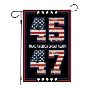 Trump 2025 Garden Flag Trump for Outside 12x18 Double Sided Outdoor Banner (Trump 2)
