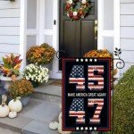 Trump 2025 Garden Flag Trump for Outside 12x18 Double Sided Outdoor Banner (Trump 2)
