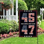 Trump 2025 Garden Flag Trump for Outside 12x18 Double Sided Outdoor Banner (Trump 2)