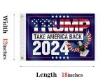 PLAIEI Take America Back Boat Marine Flag 12x18 Inches Double Sided 3Ply Small Trump 2024 Boat ATV Flag President Election Supporter Fans Patriotic MAGA Banner Outdoor Indoor (Eagle Blue)