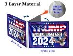 PLAIEI Take America Back Boat Marine Flag 12x18 Inches Double Sided 3Ply Small Trump 2024 Boat ATV Flag President Election Supporter Fans Patriotic MAGA Banner Outdoor Indoor (Eagle Blue)