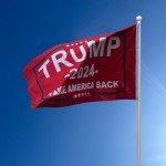 Trump 2024 Flag 5X8 FT, Take America Back Trump Outdoor Polyester Flags, Double Stitched Trump Flags with Brass Grommets and Stronger Header. (5X8)