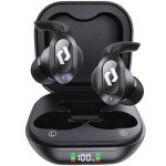 Wireless Ear buds Bluetooth Earbuds Wireless Charging Case Waterproof Headphones Built in Microphone Stereo Bass 64H Playback LED Power Display for iPhone Android Phones Computer Sports Gaming Workout