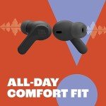 JBL Vibe Beam - True Wireless JBL Deep Bass Sound Earbuds, Bluetooth 5.2, Water & Dust Resistant, Hands-free call with VoiceAware, Up to 32 hours of battery life (Mint)
