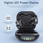 Wireless Ear buds Bluetooth Earbuds Wireless Charging Case Waterproof Headphones Built in Microphone Stereo Bass 64H Playback LED Power Display for iPhone Android Phones Computer Sports Gaming Workout